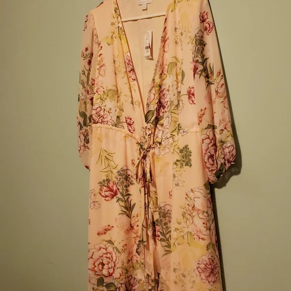 Nwt. Stunning, gorgeous dress. High low. Ruffles. Very feminine. Elastic waist - Picture 2 of 16